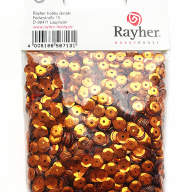Пайетки круглые граненые RAYHER 6 мм - Пайетки Rayher, цвет оранжевый