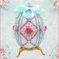 FS-118 Декоративное яйцо Шебби Шик - FS-118 Декоративное яйцо Шебби Шик