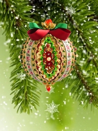 FS-076 Ёлочный шар Дикий сад