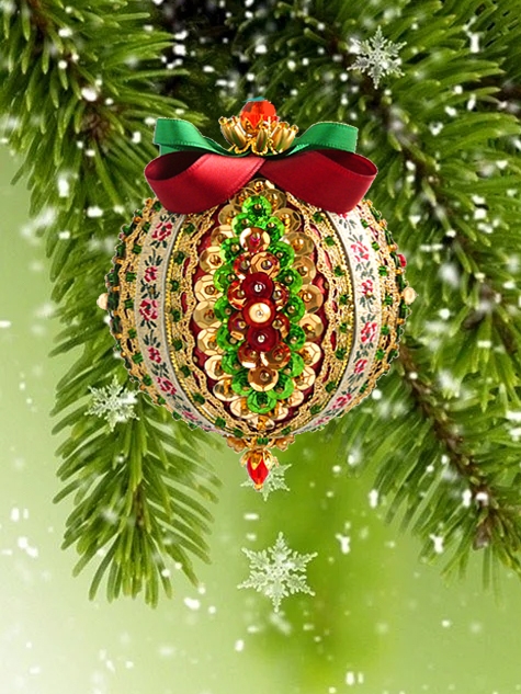 FS-076 Ёлочный шар Дикий сад