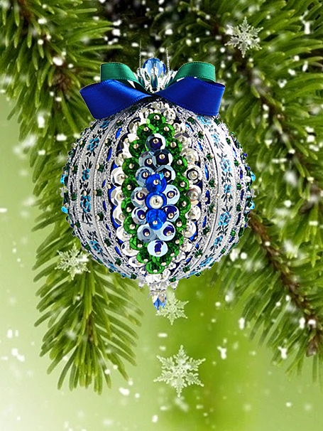 FS-078 Ёлочный шар Зимний сад