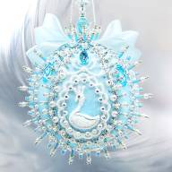 FS-216 Ёлочный шар Лебединое озеро - FS-216 Ёлочный шар Лебединое озеро